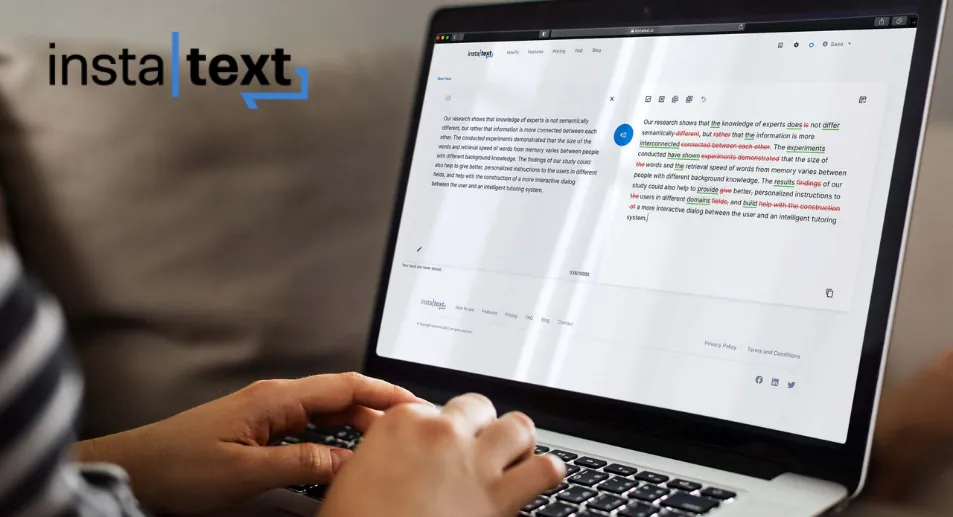Instatext – Eğitim Materyallerinizde Mükemmel İngilizce