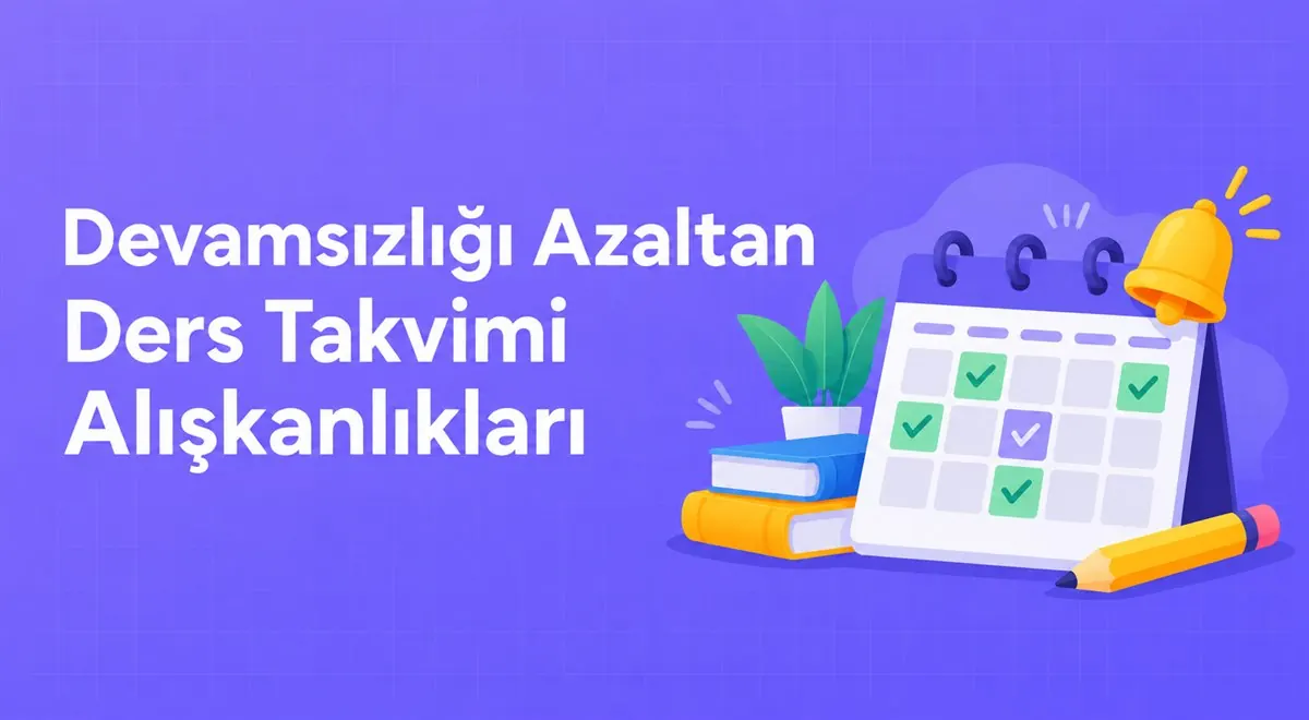 Devamsızlığı Azaltan Ders Takvimi Alışkanlıkları