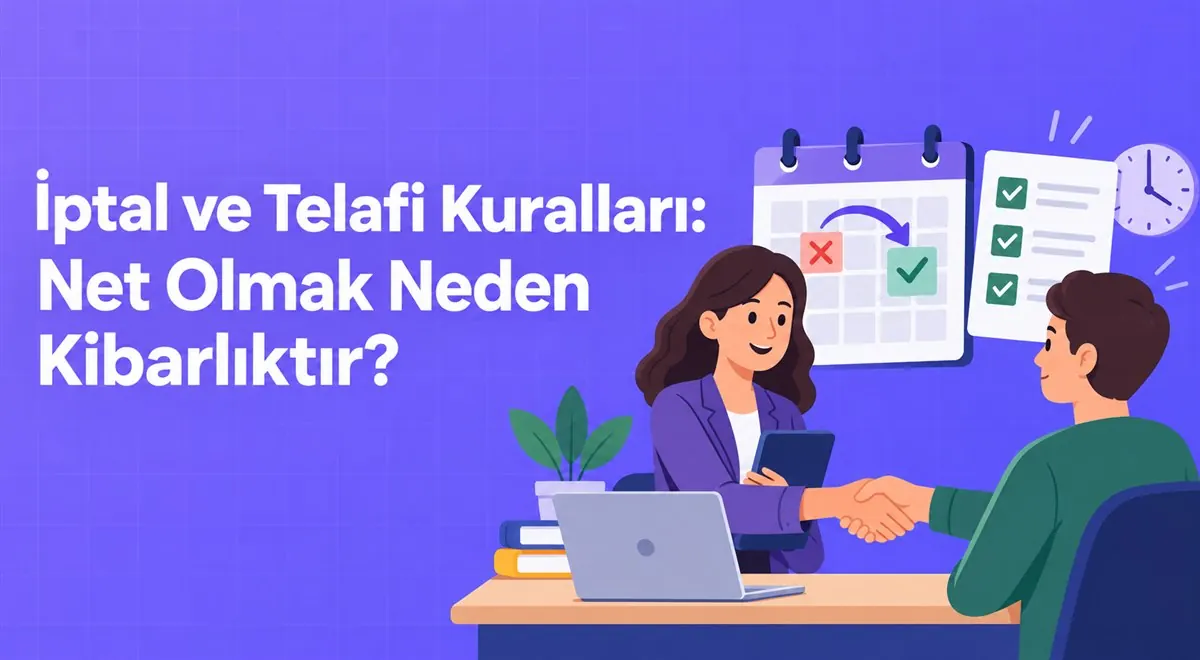 İptal ve Telafi Kuralları: Net Olmak Neden Kibarlıktır?