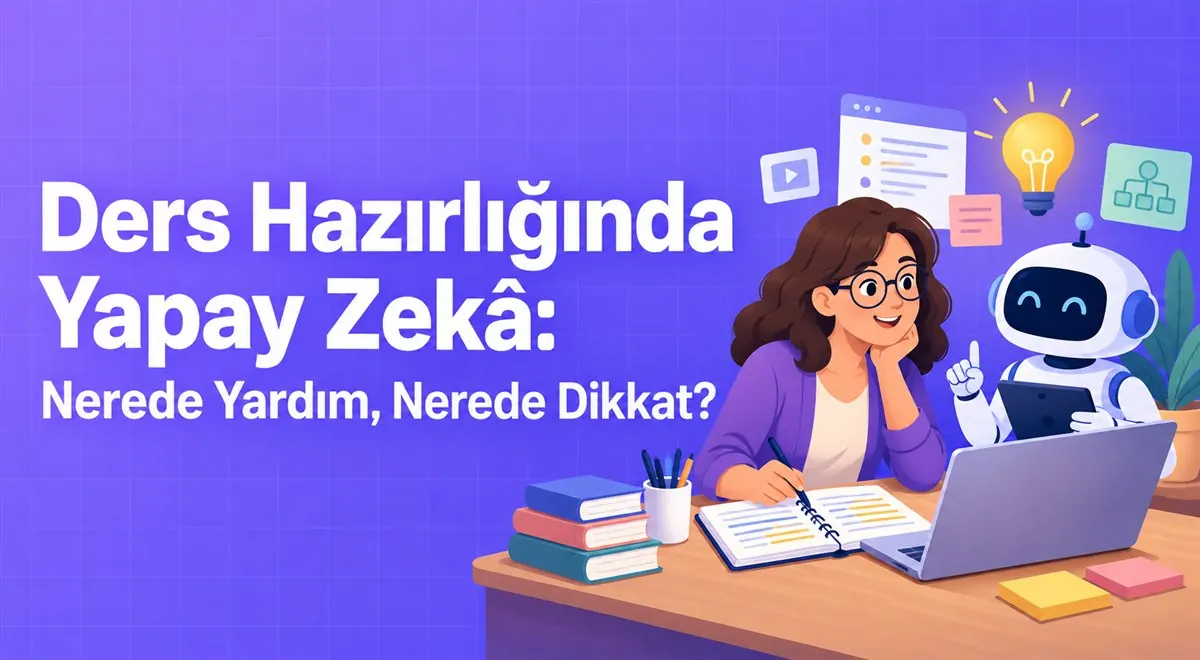 Ders Hazırlığında Yapay Zekâ: Nerede Yardım, Nerede Dikkat?