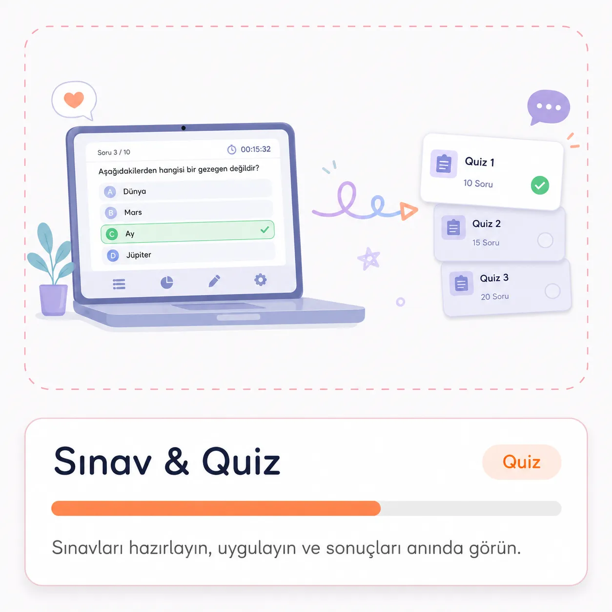 Gelişmiş Sınavlar ve Testler Hazırlayın